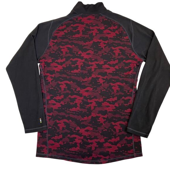 Smartwool Men’s XL 250 Merino Wool 1/4 Zip Base Layer Shirt Printed FLAWED - Picture 10 of 16